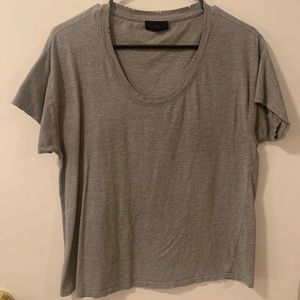 Nibbled Scoop Neck Tee